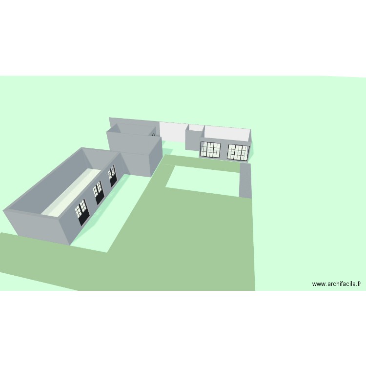 Test jardin 1. Plan de 4 pièces et 77 m2