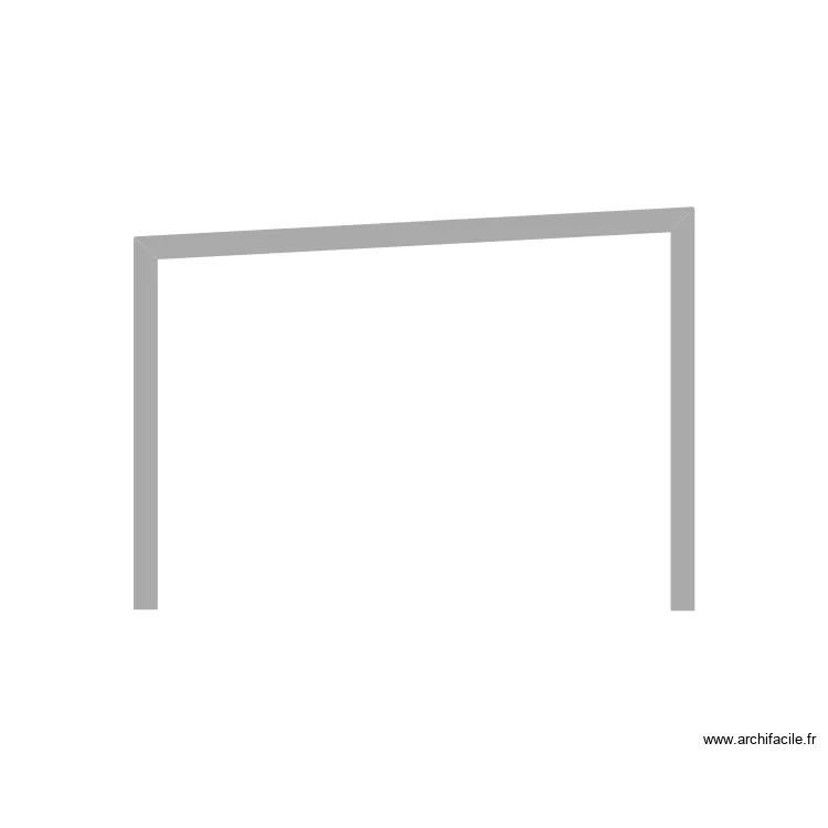 pergola2. Plan de 1  et 8 m²