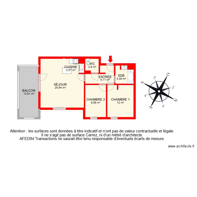 BI 26249. Plan de 12 pièces et 90 m2