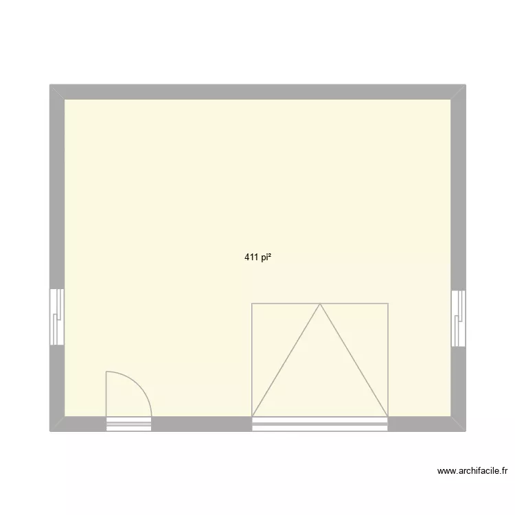 Plan garage 2027 - Orford. Plan de 1  et 38 m²