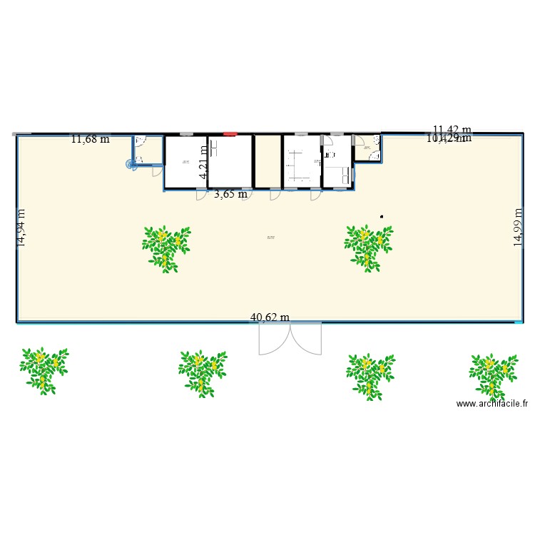 Niaré téguédo. Plan de 6 pièces et 586 m2