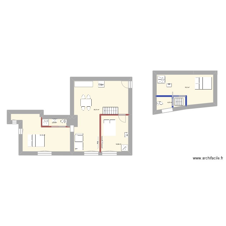 La Tour rose. Plan de 0 pièce et 0 m2
