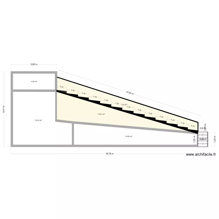 escalera jardin II. Plan de 