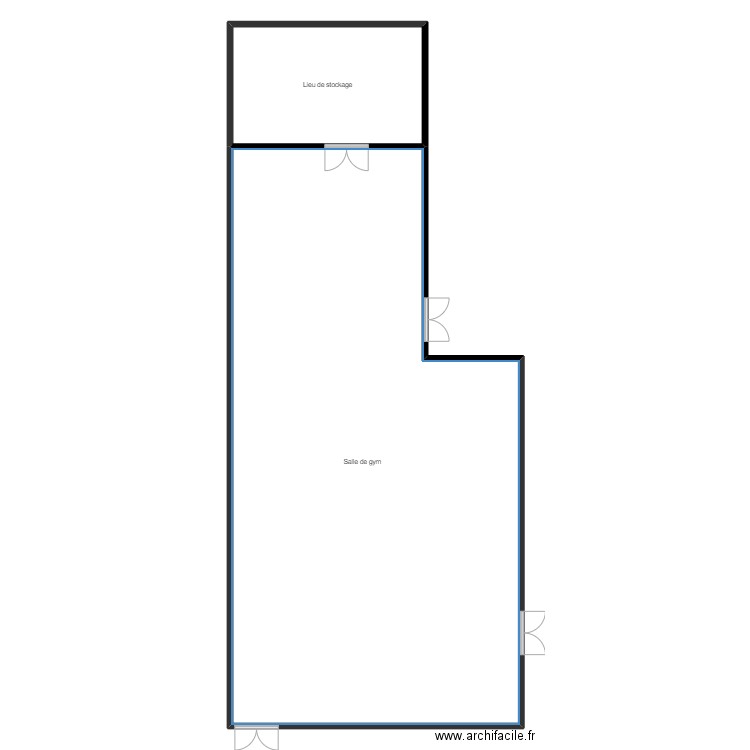 Carrieres GH27 bati B. Plan de 2 pièces et 288 m2