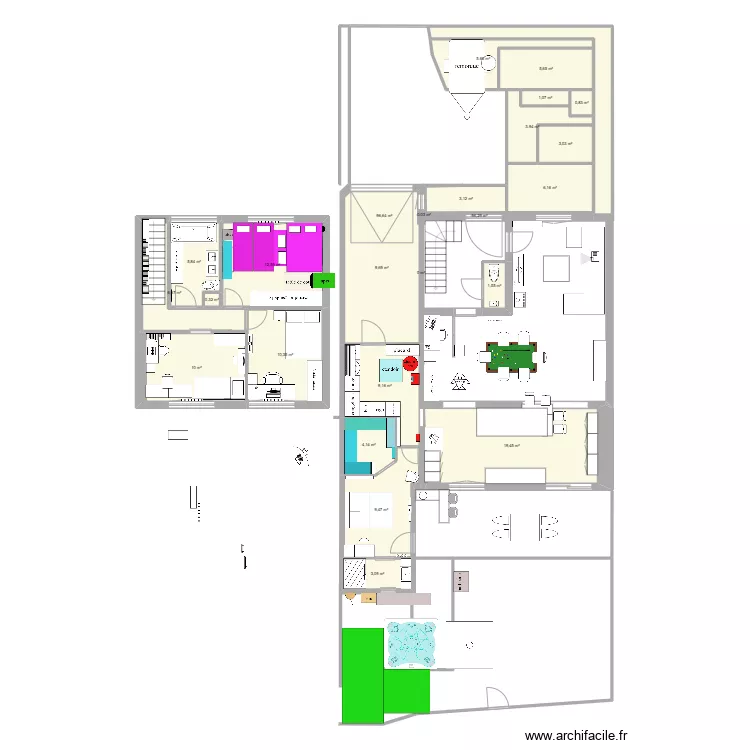 maison test. Plan de 