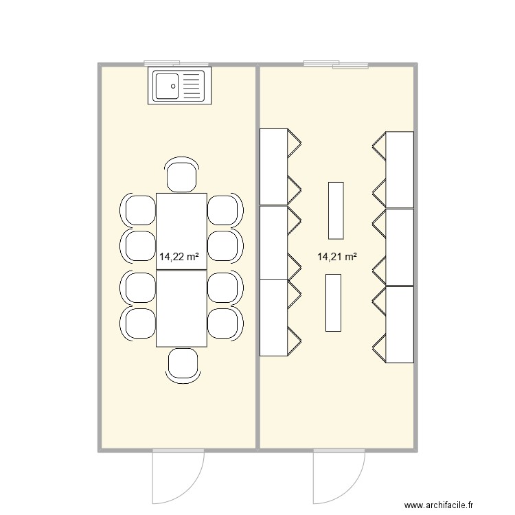 MANUTENTION SERVICES CHANTIER SALAISE SUR SANNE. Plan de 2 pièces et 28 m2