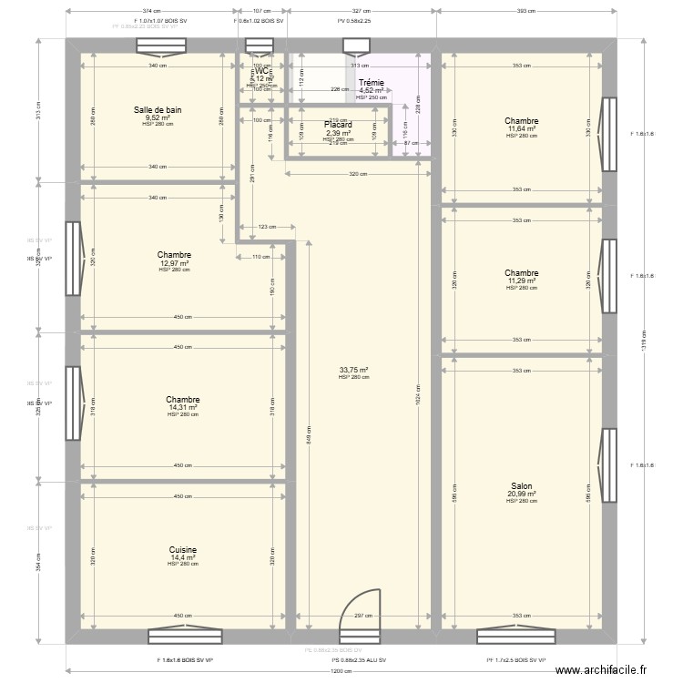 ML25002955 SECHAO. Plan de 17 pièces et 274 m2