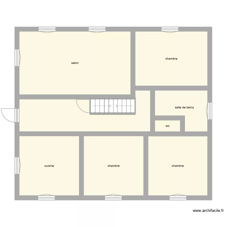 FERNANDEZ KANOUN &eacute;tat initial. Plan de 8 Pièces et 96 m²