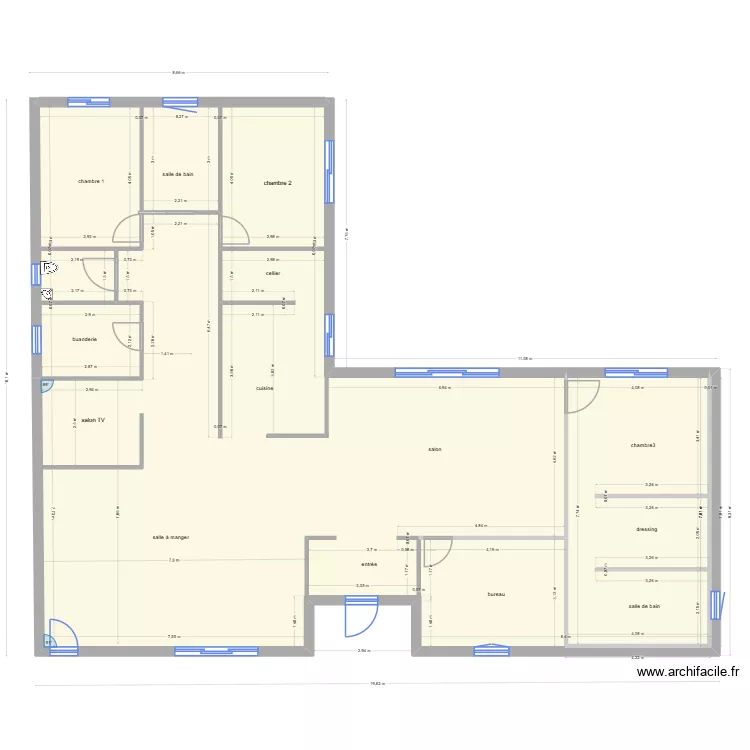 projet maison Sauzet 3. Plan de 