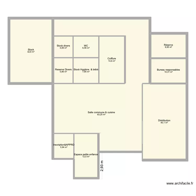 restos du coeur. Plan de 13 Pièces et 247 m² restos du coeur. Plan de 13 Pièces et 247 m²