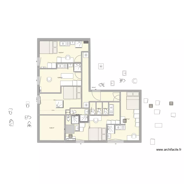 CEDRIC E7 V2.1. Plan de 9 Pièces et 93 m² CEDRIC E7 V2.1. Plan de 9 Pièces et 93 m²