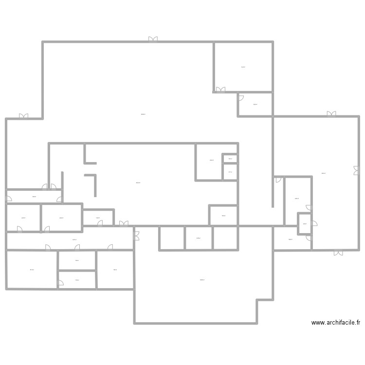 cuisine co. Plan de 23 pièces et 2009 m2