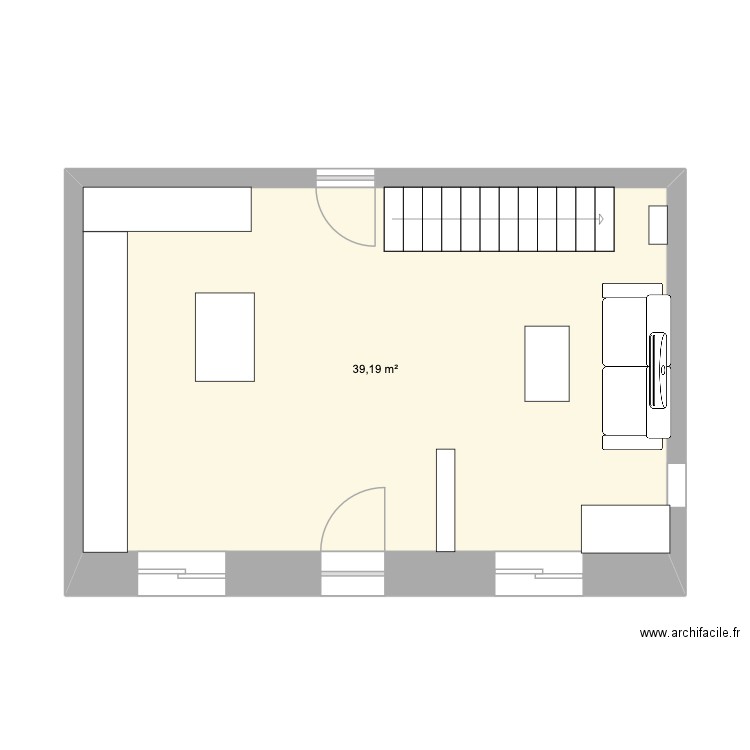 Le Teich 2. Plan de 1 pièce et 39 m2