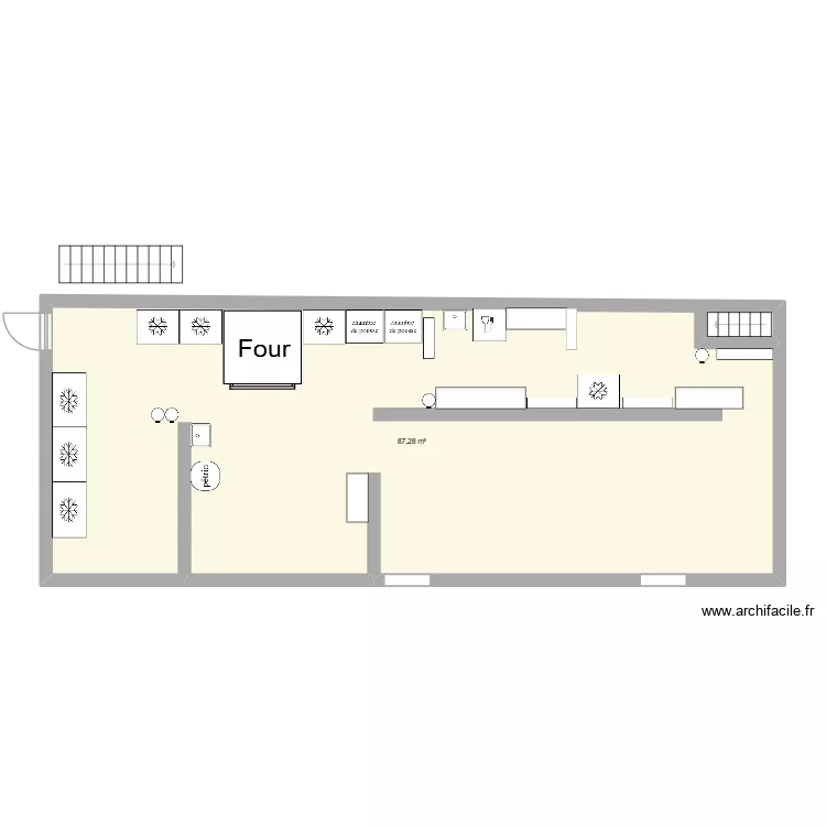 plan labo. Plan de 1 et 87 m² plan labo. Plan de 1 et 87 m²