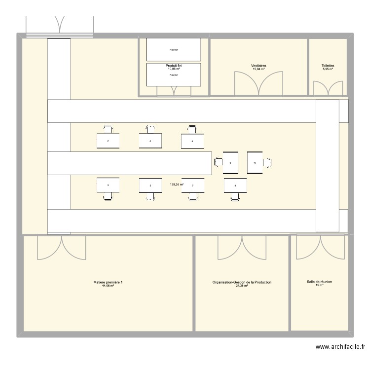 Livrable 5. Plan de 7 pièces et 348 m2