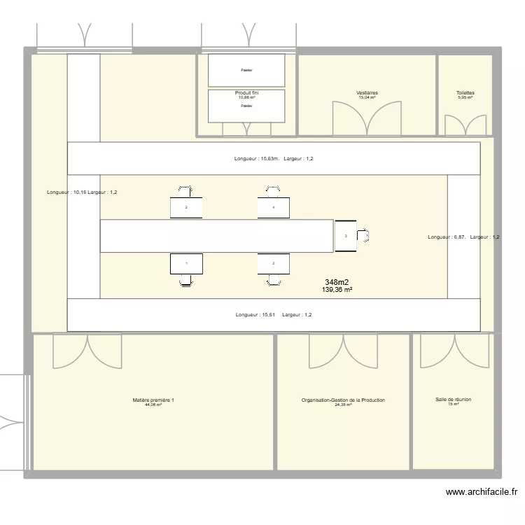Livrable 5. Plan de 7  et 348 m²