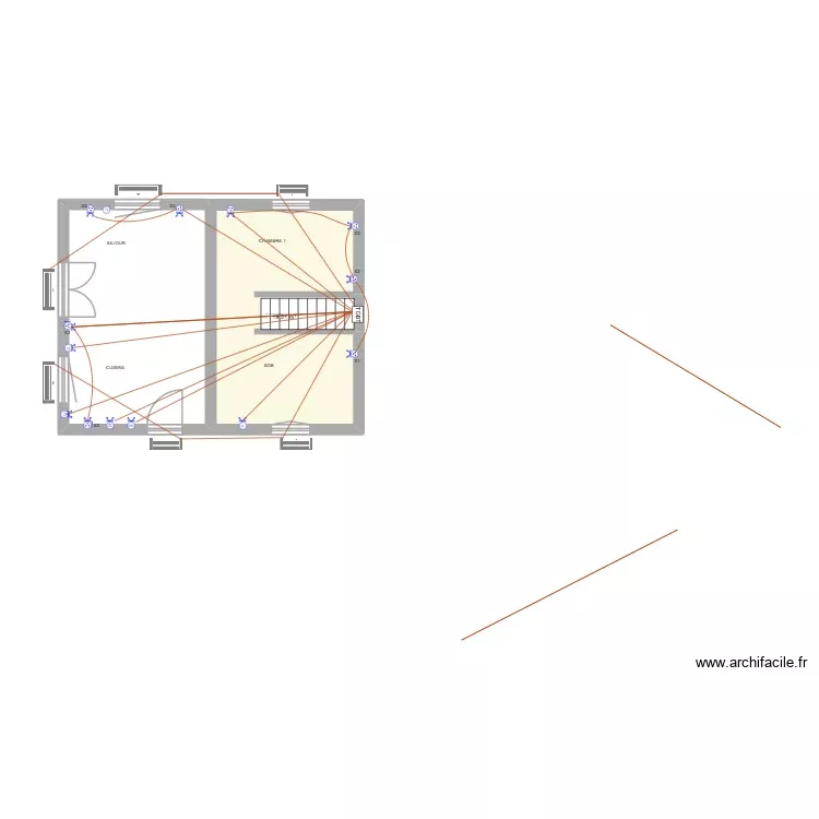 CHABEUIL RDC PC + VR. Plan de 1 Pièce et 19 m² CHABEUIL RDC PC + VR. Plan de 1 Pièce et 19 m²
