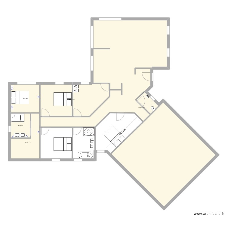 Anould Elec. Plan de 5 pièces et 178 m2