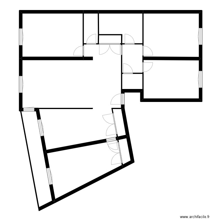 JASON. Plan de 8 pièces et 72 m2