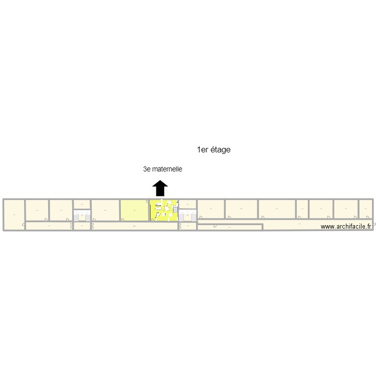 1er etage. Plan de 0 pièce et 0 m2