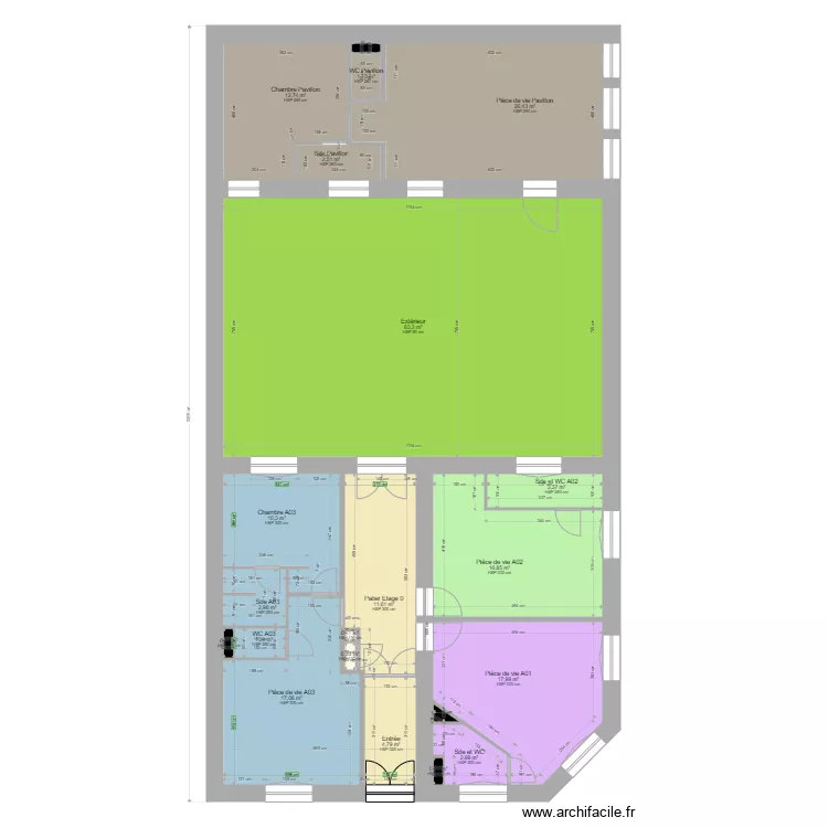 NATIONALE V8 9 apparts. Plan de 