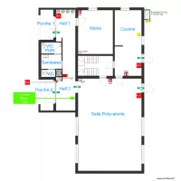 Plan Salle et Mairie St Vigor des mezerets