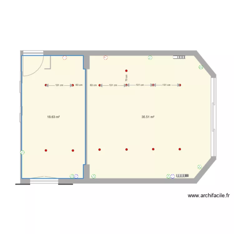 SEJOUR ECLAIRAGE. Plan de SEJOUR ECLAIRAGE. Plan de