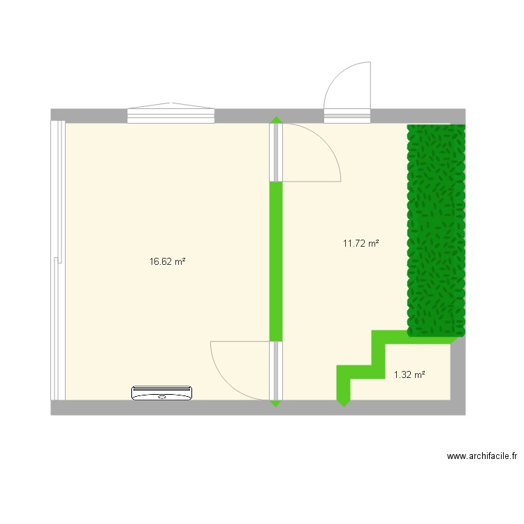 création d une serre espace de détente en milieu urbain 2. Plan de 0 pièce et 0 m2