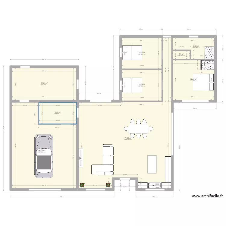 Maison Jos&eacute;. Plan de 