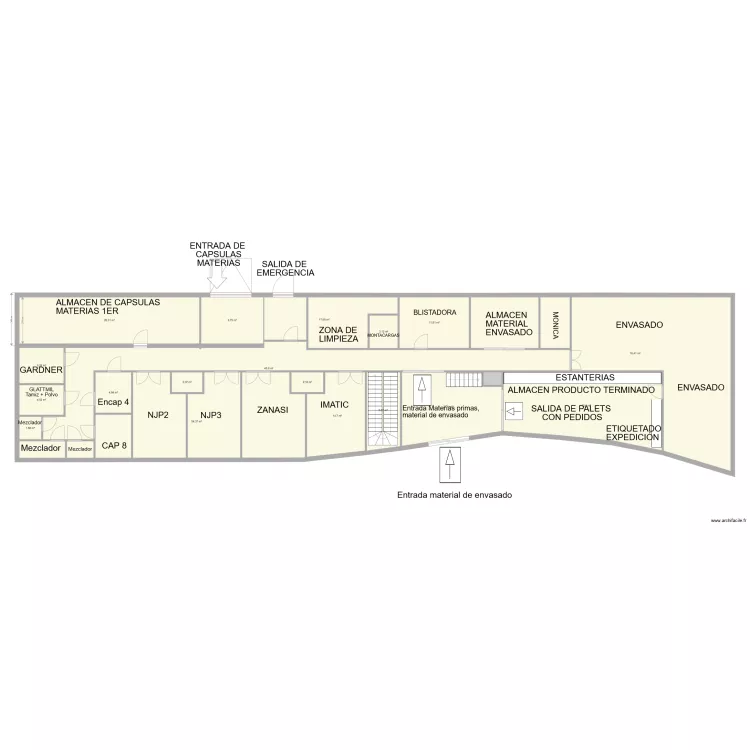 planta baja V1 Jerome. Plan de 