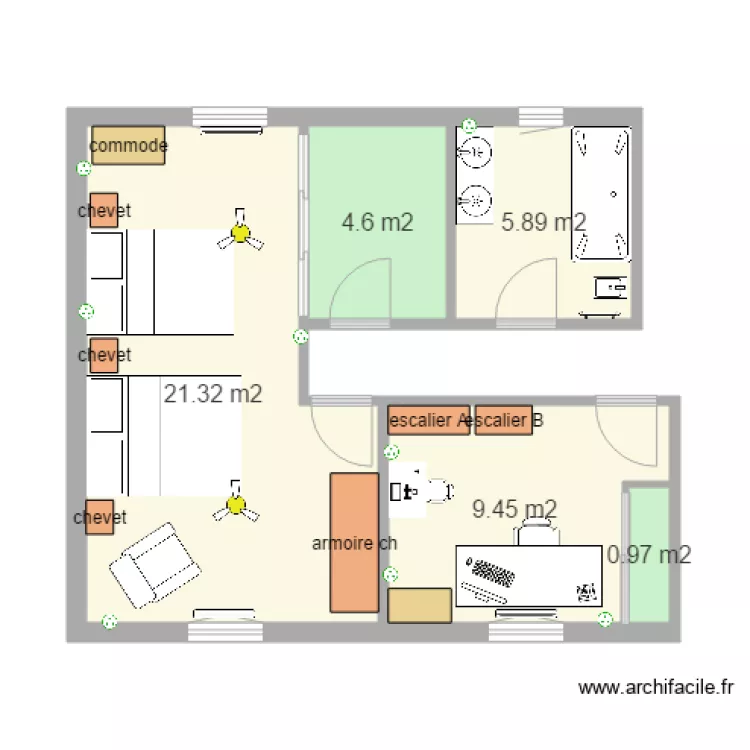 coin nuit parent stporchaire. Plan de coin nuit parent stporchaire. Plan de