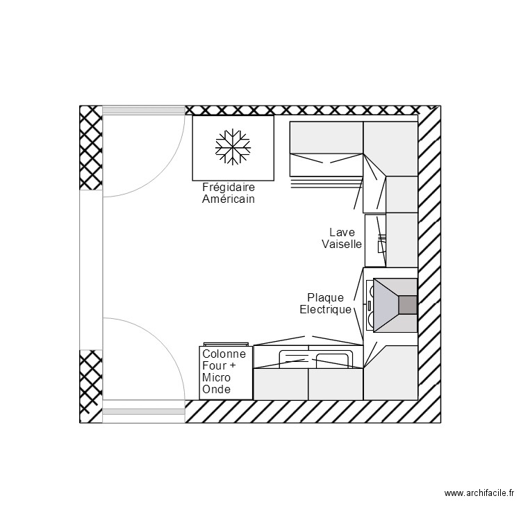 cuisine. Plan de 0 pièce et 0 m2