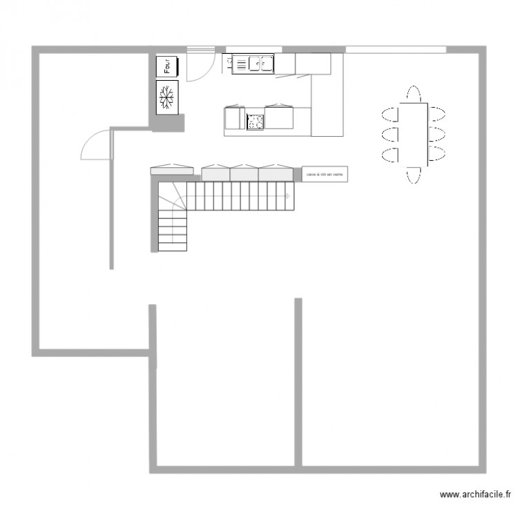 CUISINE 1. Plan de 0 pièce et 0 m2