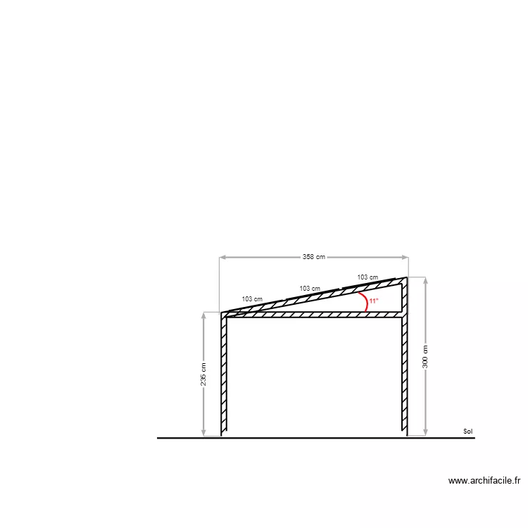 MAITRE OLIVIER PLAN DE COUPE APRES . Plan de 