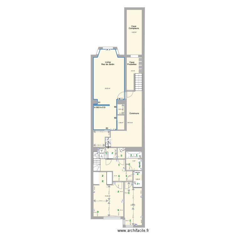 Marie José Rez jardin def construction studio. Plan de 0 pièce et 0 m2