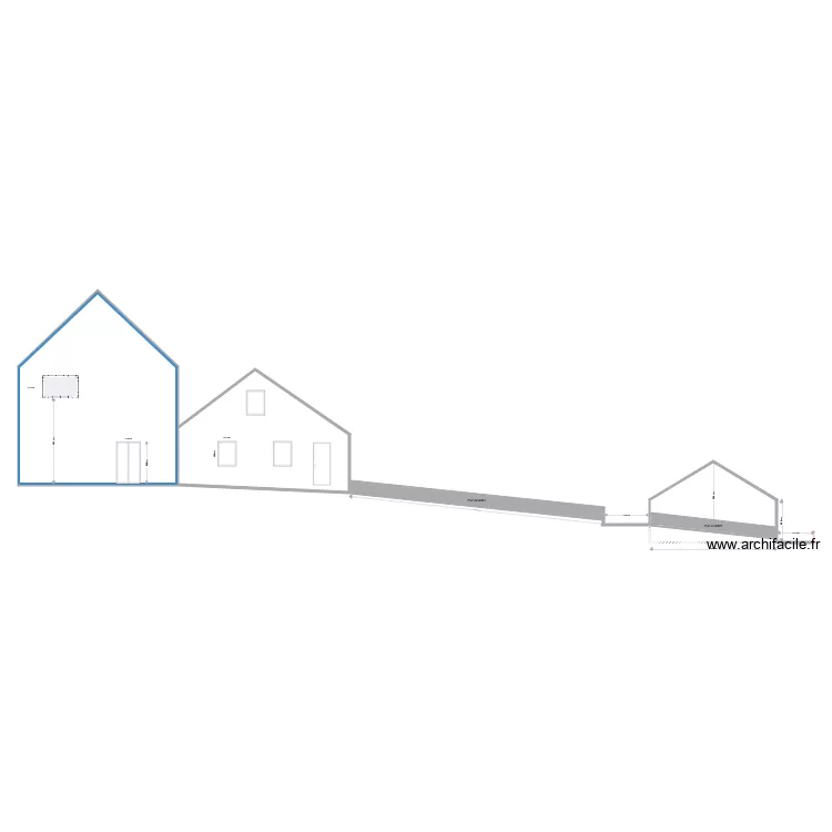 Facade lavaux. Plan de 