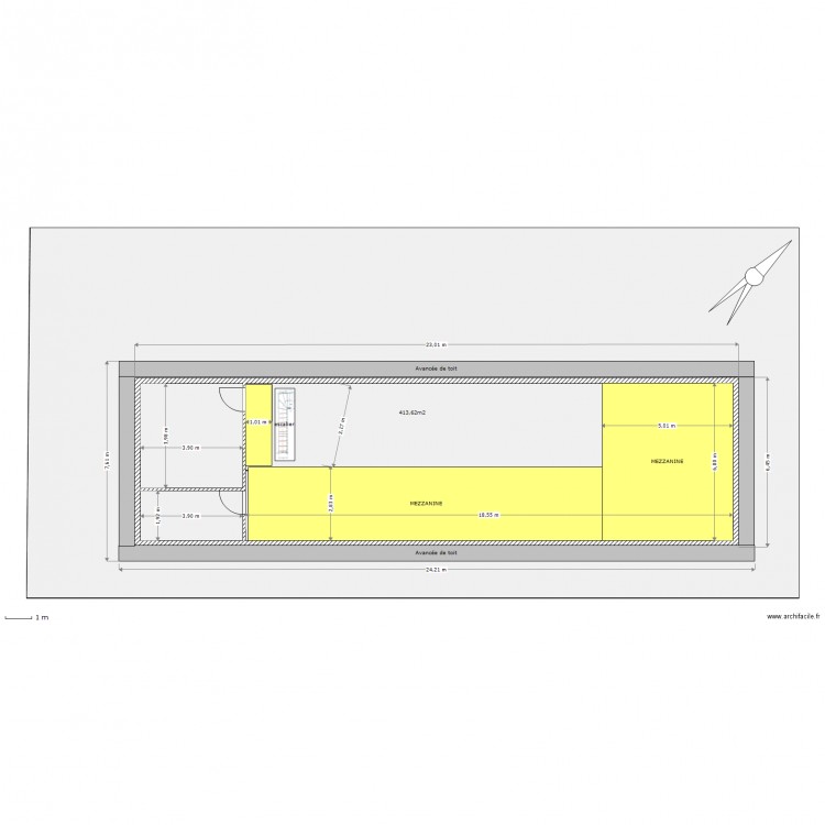 Etage 100e. Plan de 0 pièce et 0 m2