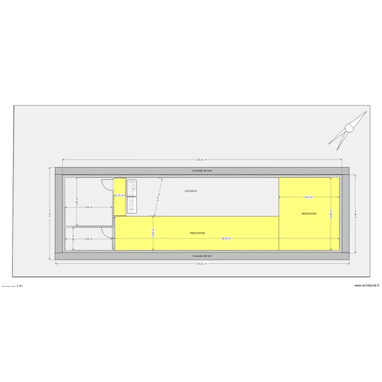 Etage 100e. Plan de 