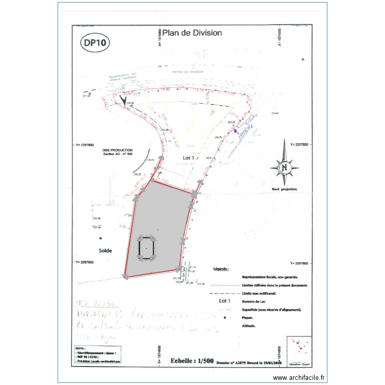 Benhamma plan masse. Plan de 0 pièce et 0 m2