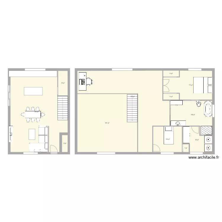 maison levis. Plan de 