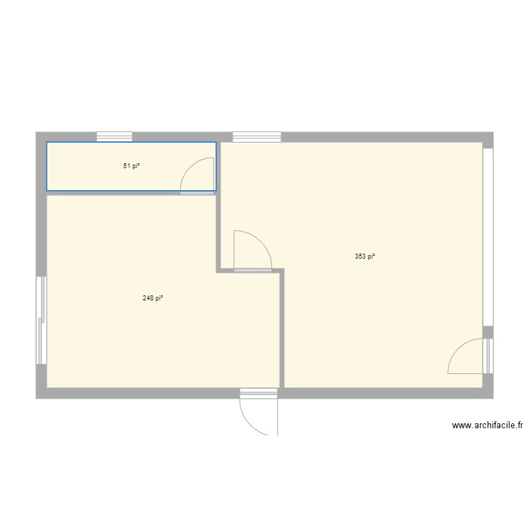 Plan Garage 1. Plan de 0 pièce et 0 m2