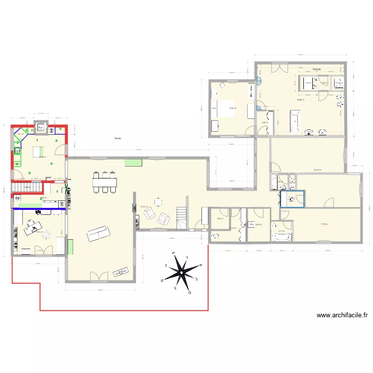 Le JARD CHAMBRES. Plan de 