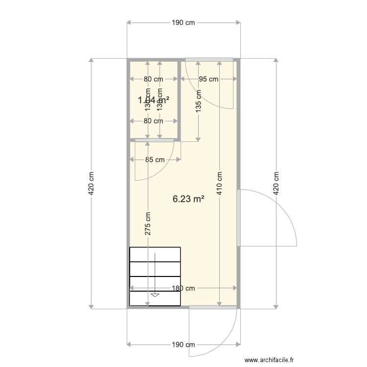 20200430 Projet VANDENBUSSCHE Hall. Plan de 0 pièce et 0 m2