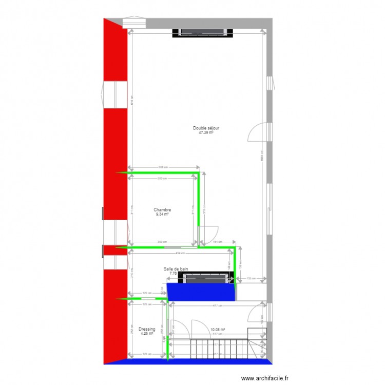 Plan rez de chaussée plaquiste. Plan de 0 pièce et 0 m2