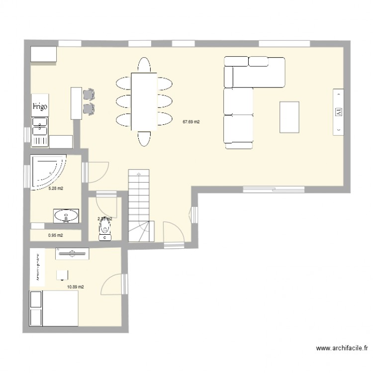Plan Maison avec Tour. Plan de 0 pièce et 0 m2