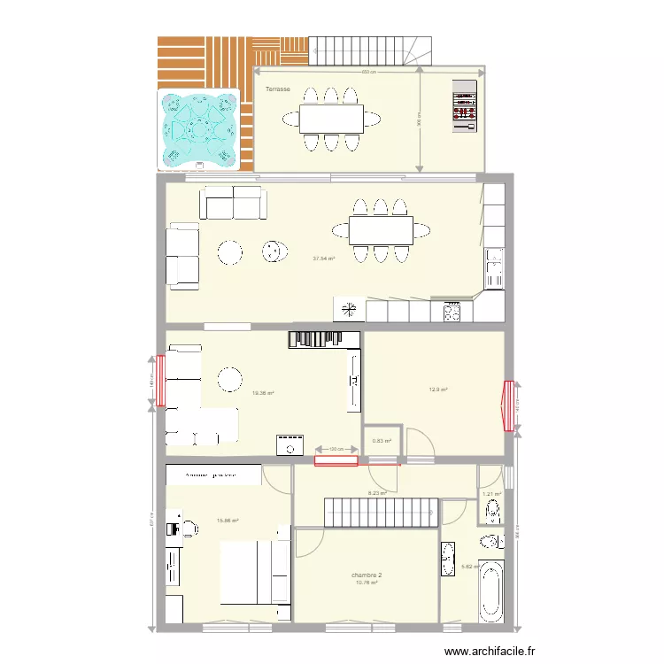 Etage mésange aprés travaux v6. Plan de Etage mésange aprés travaux v6. Plan de