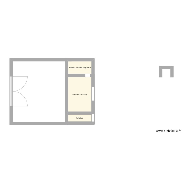 terramobile. Plan de 3 pièces et 11 m2