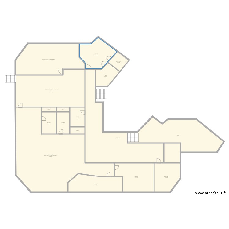 Existant  Colombes. Plan de 0 pièce et 0 m2