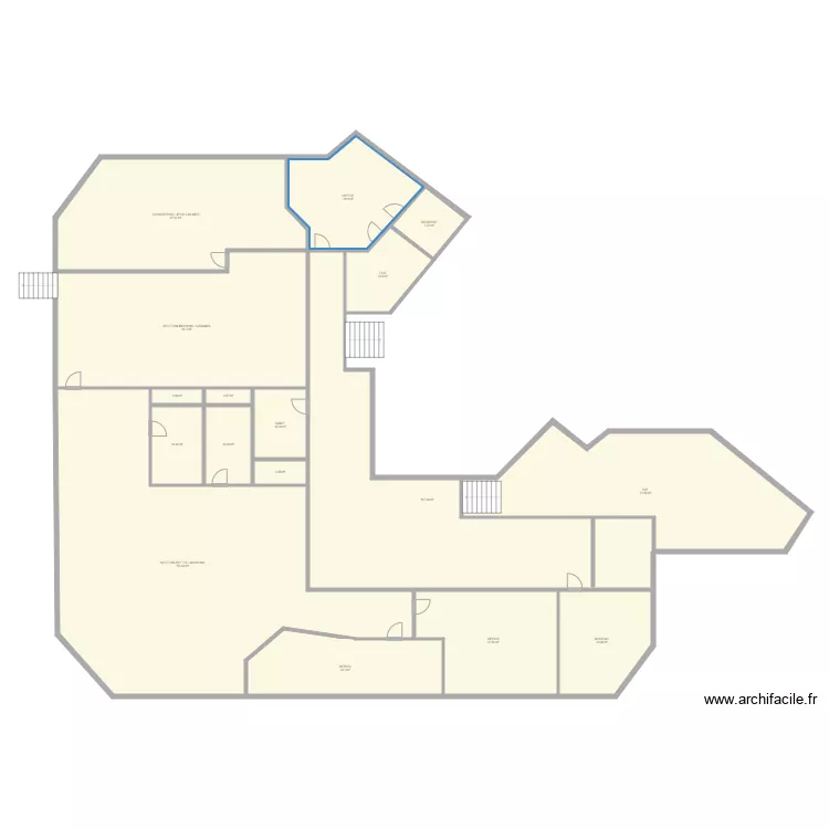 Existant  Colombes. Plan de 