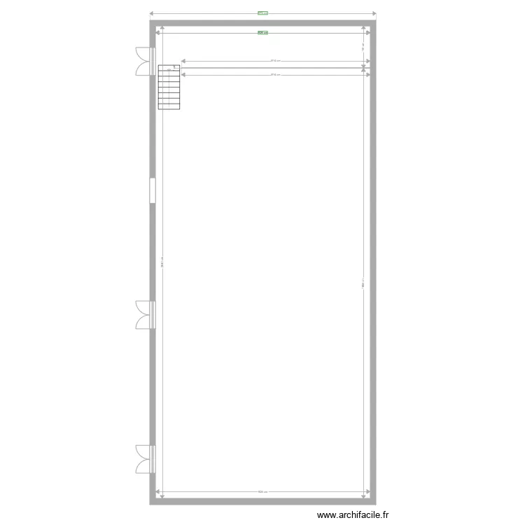 SALLE DES FETES LA VACQU. Plan de 
